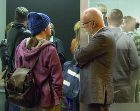 Kunstraum-unten: Marx / Musehold Ausstellungseröffnung